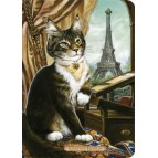 Carnet chat de Séverine Pineaux Gustave Eiffélin, collection Histochats des éditions Au Bord des Continents...