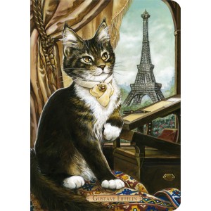 Cahier chat de Séverine Pineaux Gustave Eiffélin, collection Histochats des éditions Au Bord des Continents...