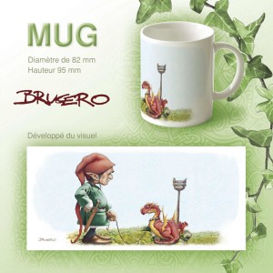 Mug Dragon en promenade de Brucero