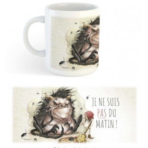 Mug original de Brucero Je ne suis pas du matin !