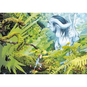 L'entrée de la forêt, carte postale féerique de Brucero