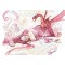 La transe du dragon rose, carte postale féerique de Brucero