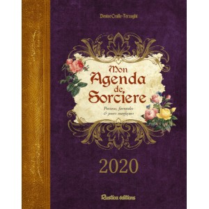 Mon agenda de sorcière 2020 de Denise Crolle-Terzaghi, agenda annuel Rustica éditions