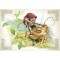 La chasse en grenouille, carte postale féerique de Brucero