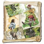6 cartes postales de Brucero : Le livre secret de Merlin
