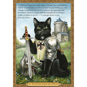 Carte postale chat historique de Séverine Pineaux, Le Connétable du Félin – Histochats 2020
