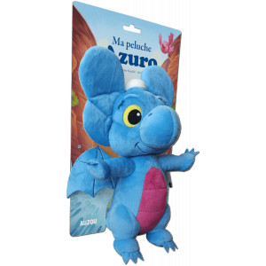 Peluche Azuro, Le dragon bleu de Laurent et Olivier Souillé, illustré par Jérémy Fleury. Éditions Auzou