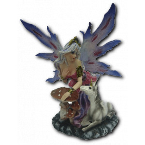 Petite figurine fée et licorne