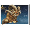 Carte postale Chat Bélier de Séverine Pineaux – Chats du Zodiaque