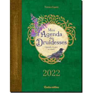Mon agenda des druidesses 2022 de Florence Laporte, éditions Rustica
