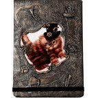 Carnet chat steampunk, un carnet artisanal moyen format de Lolo la costumière, pièce unique