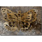 Petit coffre en bois décoré Papillon de Lolo la costumière, pièce unique