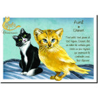 Carte postale de Séverine Pineaux : Avril Chanari, carte postale Année des Chats chimériques