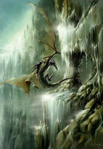 Fjord, carte postale de Elian Black'Mor - Piste des Dragons