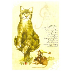 Carte postale Les Artichats de Séverine Pineaux - Chats de Féerie