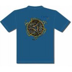 Tee-shirt Triskel blue stone de Sandrine Gestin