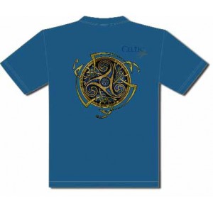 T-Shirt Triskel Bleu de Sandrine Gestin