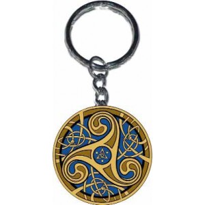 Porte-clef Triskell Bleu de Sandrine Gestin