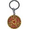 Porte-clef "Triskell rouge" de Sandrine Gestin (Coll. Celtic Sign)