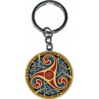 Porte-clef "Triskell bleu & rouge" de Sandrine Gestin (Coll. Celtic Sign)