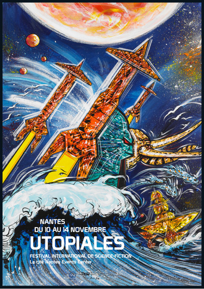 Affiche du festival des Utopiales 2010 imaginée par Philippe Druillet