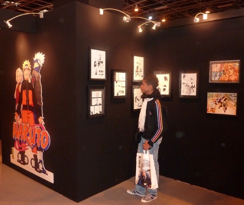 Photo de l'Arbre aux 100.000 Rêves de l'exposition Naruto au Salon du Livre 2012