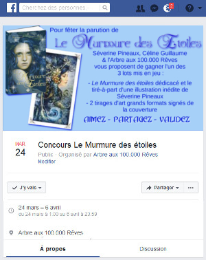 Concours le Murmure des étoiles sur Facebook