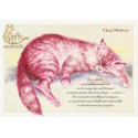 Carte postale Chat Mallow de Séverine Pineaux