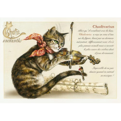 Carte Postale Chadivarius Chats Enchantés illustré par Séverine Pineaux