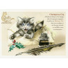 Carte Postale Christmas Cat Chats Enchantés illustré par Séverine Pineaux