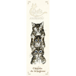 Marque page Chaton de la sagesse de Séverine Pineaux