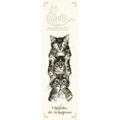 Marque page Chaton de la sagesse de Séverine Pineaux