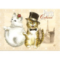Cabaret, Carte postale de Séverine Pineaux  - Chats de Paris