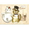 Cabaret, Carte postale de Séverine Pineaux  - Chats de Paris