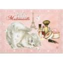 Mademoiselle, Carte postale de Séverine Pineaux  - Chats de Paris