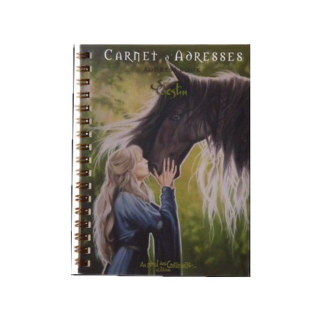 Carnet d'adresses Princesse et Cheval de Sandrine Gestin, un répertoire original des Mondes merveilleux