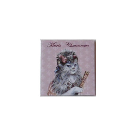 Magnet de chat de Séverine Pineaux, Marie Chatounette, aimant décoratif des Histochats