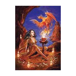 Carte de voeux fantasy, Phoenix Rising de Briar