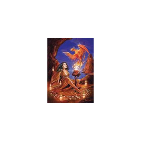 Carte de voeux fantasy, Phoenix Rising de Briar