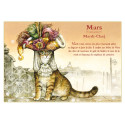 Carte postale de chat de Séverine Pineaux, mois de Mars, Mardi-Chat