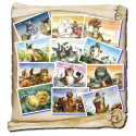 12 Cartes postales de chats de Séverine Pineaux, Chats de l'année