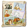 6 cartes postales de chats de Séverine Pineaux, Les Channiversaires