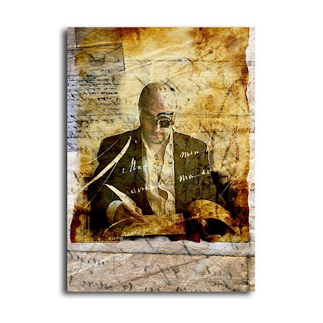 Tiré à part de Christophe Dougnac, affichette Correspondance, L'Univers de Krystoforos