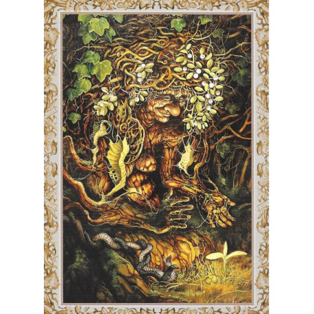 L'arbre-sorcière, carte postale féerique de Séverine Pineaux, coll. Ysambre