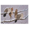 Carte postale « Les fées et les oiseaux », carte postale féerique de Erlé Ferronnière