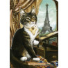 Carnet chat de Séverine Pineaux Gustave Eiffélin, collection Histochats des éditions Au Bord des Continents...