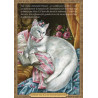 Carte postale de chat historique de Séverine Pineaux, Mme de Chatonpadour - Histochats 2019.