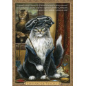 Carte postale de chat historique de Séverine Pineaux, Léonard de Vinchat - Histochats 2019.