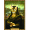 Carte postale de chat historique de Séverine Pineaux, Mona Lichat – Histochats 2019.