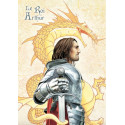 Arthur, fils d'Uther Pendragon, Roi des Bretons et des chevaliers de la Table Ronde, carte postale féerique de Brucero